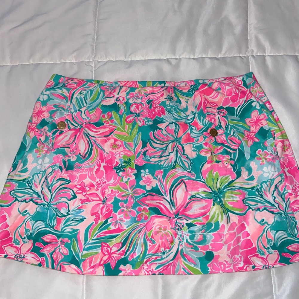 pink/blue/green patterned lilly pulitzer skirt